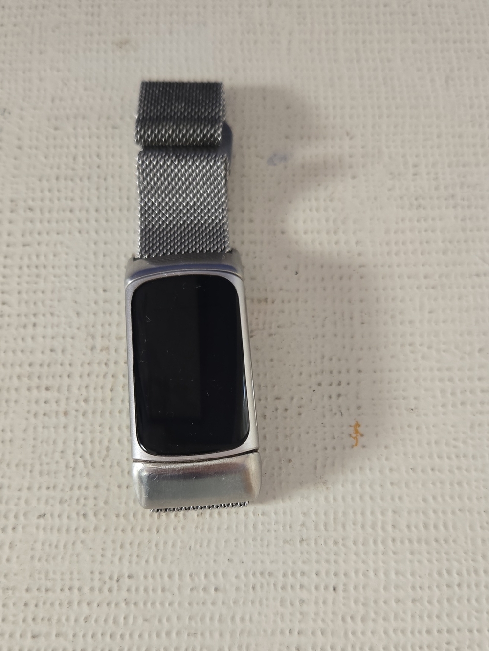 Silver Fitbit Charge 4 Fitness Tracker Smartband with Mesh Strap